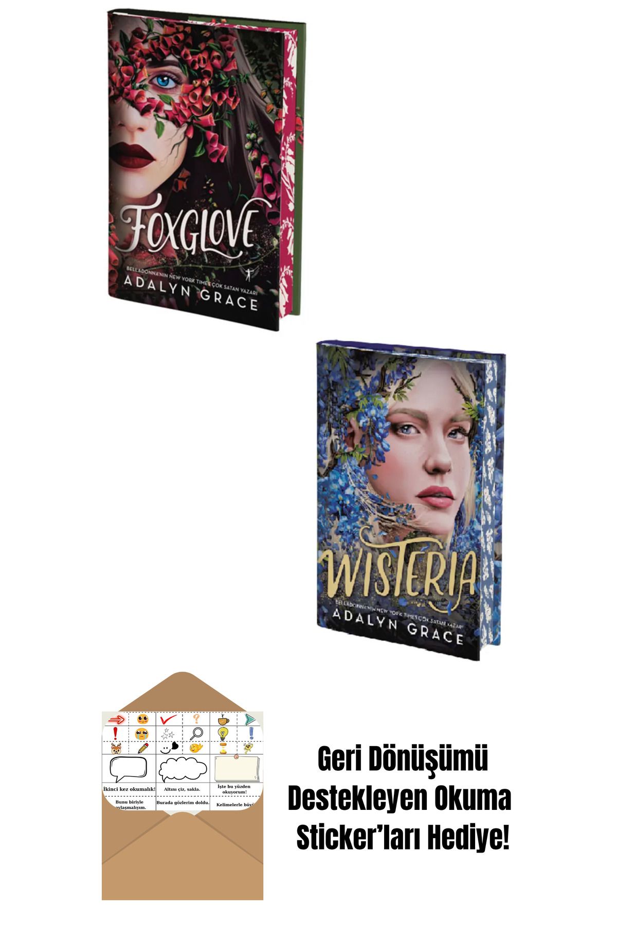 Artemis Yayınları Foxglove + Wisteria 2 Kitap Set Ciltli + Okuma Sticker'ları