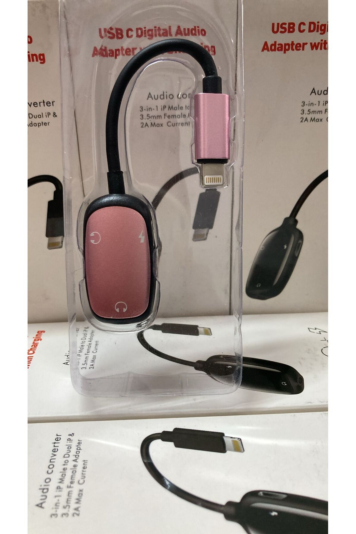 İMEXTECH Bilişim Burada PL-8807 Lightning to Mikrofon, Kulaklık, Şarj 2A Çevirici