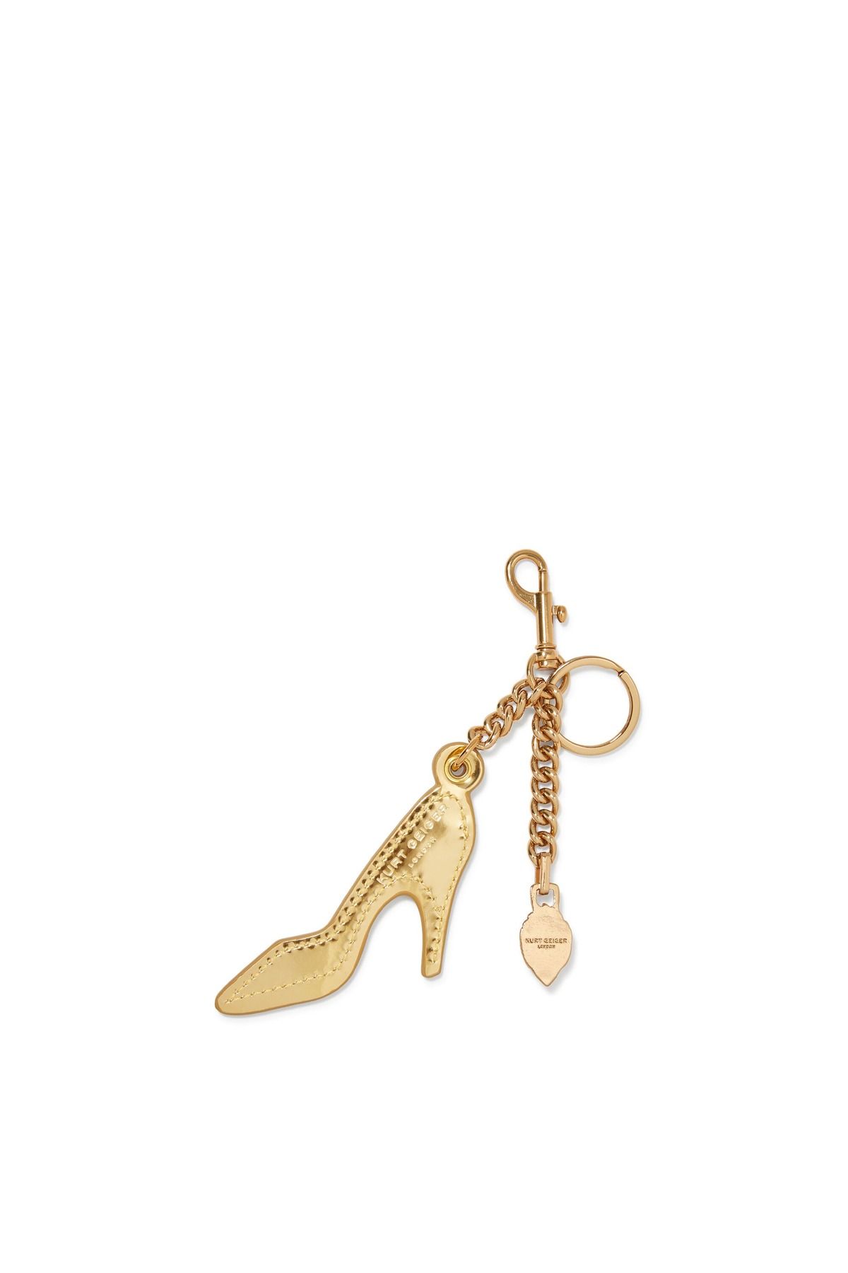 Kurt Geiger Belgravia Charm 9x4 cm, Zarif Metal Anahtarlık ve Çanta Aksesuarı