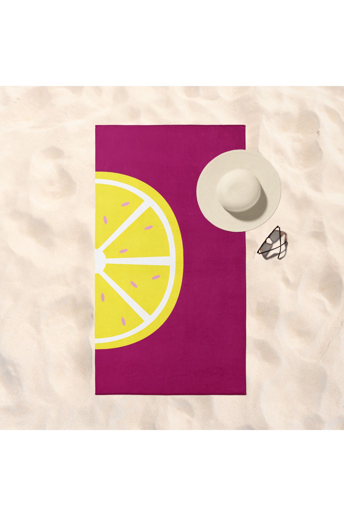 The Lucid Lab Lemon Mood Plaj Havlusu - Pamuk