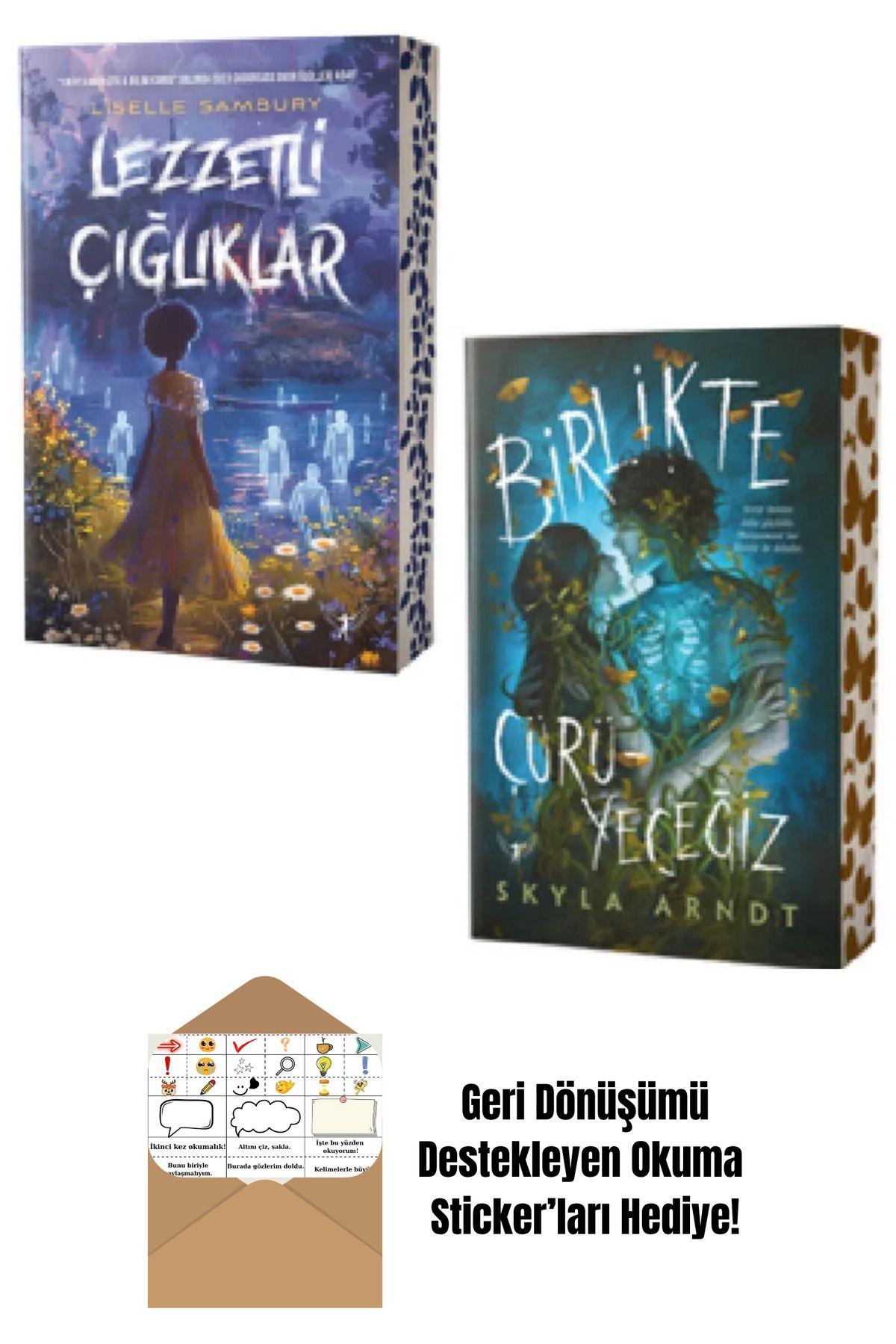 Artemis Yayınları Lezzetli Çığlıklar + Birlikte Çürüyeceğiz 2 Kitap Set + Okuma Sticker'ları