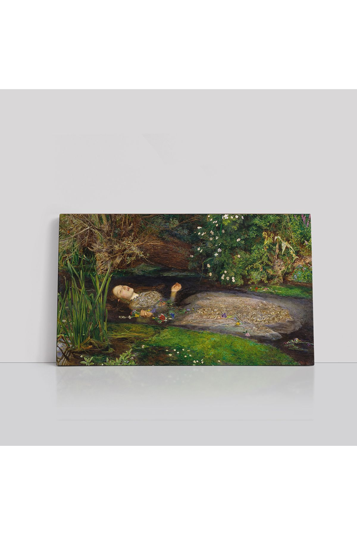 cestino darte Ophelia Shakespeare’in Trajedisine Sanatsal Bir Ağıt (Kanvas Baskı) Tablo