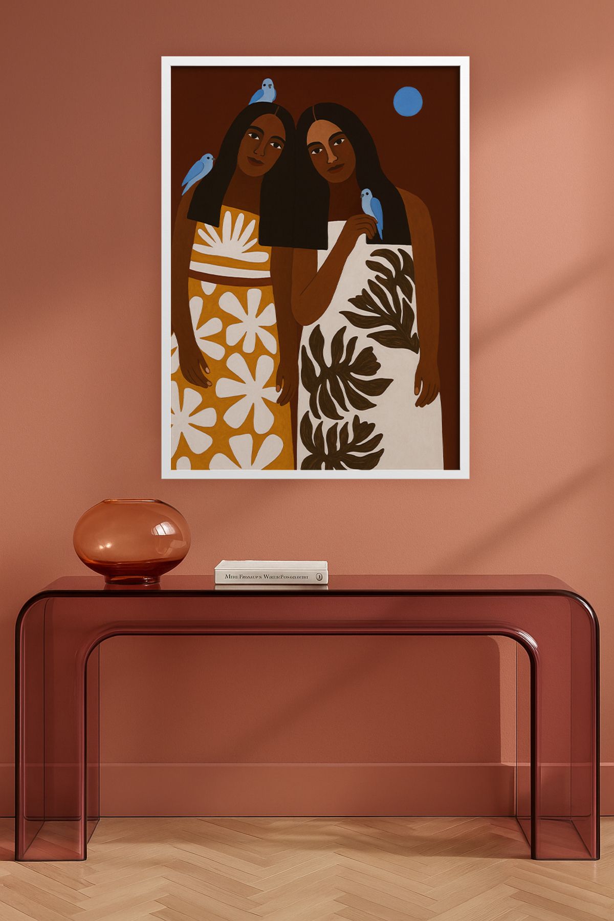 HOMEPACK Tekli Ahşap Çerçeveli Tablo Tek Parça Poster Tablo TK/KARINA09