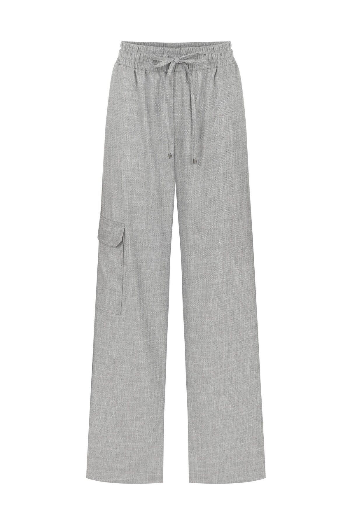 Tpc.Point Collection Kadın Gri Orden Pant Bol Paça Pantolon