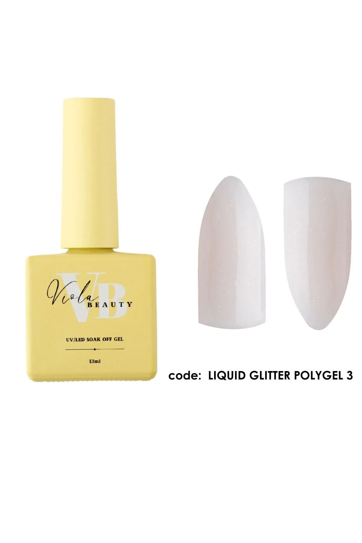 VIOLA BEAUTY Liquit Poly Gel GLITTER - Akışkan Formül 30 ml