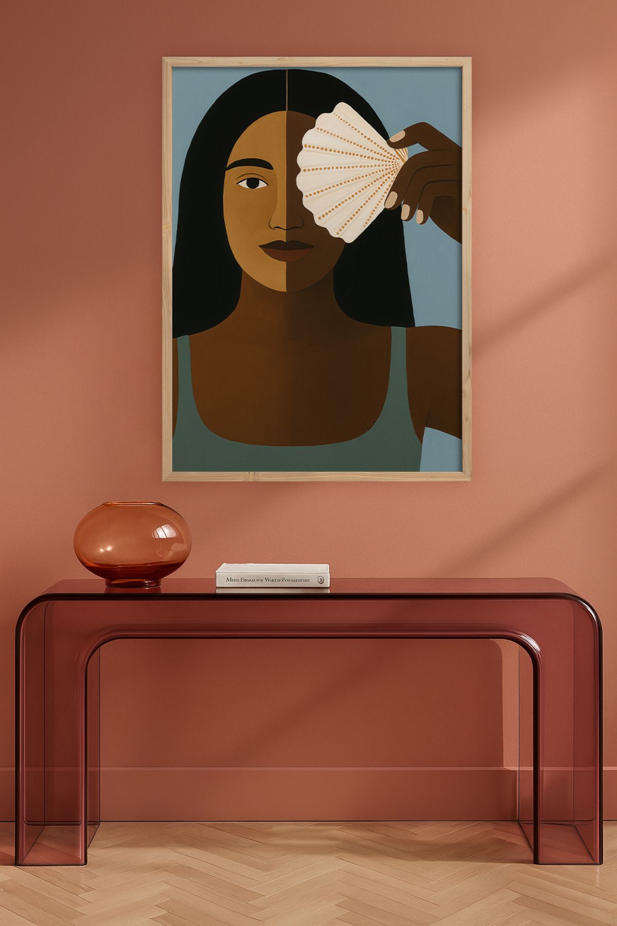 HOMEPACK Tekli Ahşap Çerçeveli Tablo Tek Parça Poster Tablo TK/KARINA01