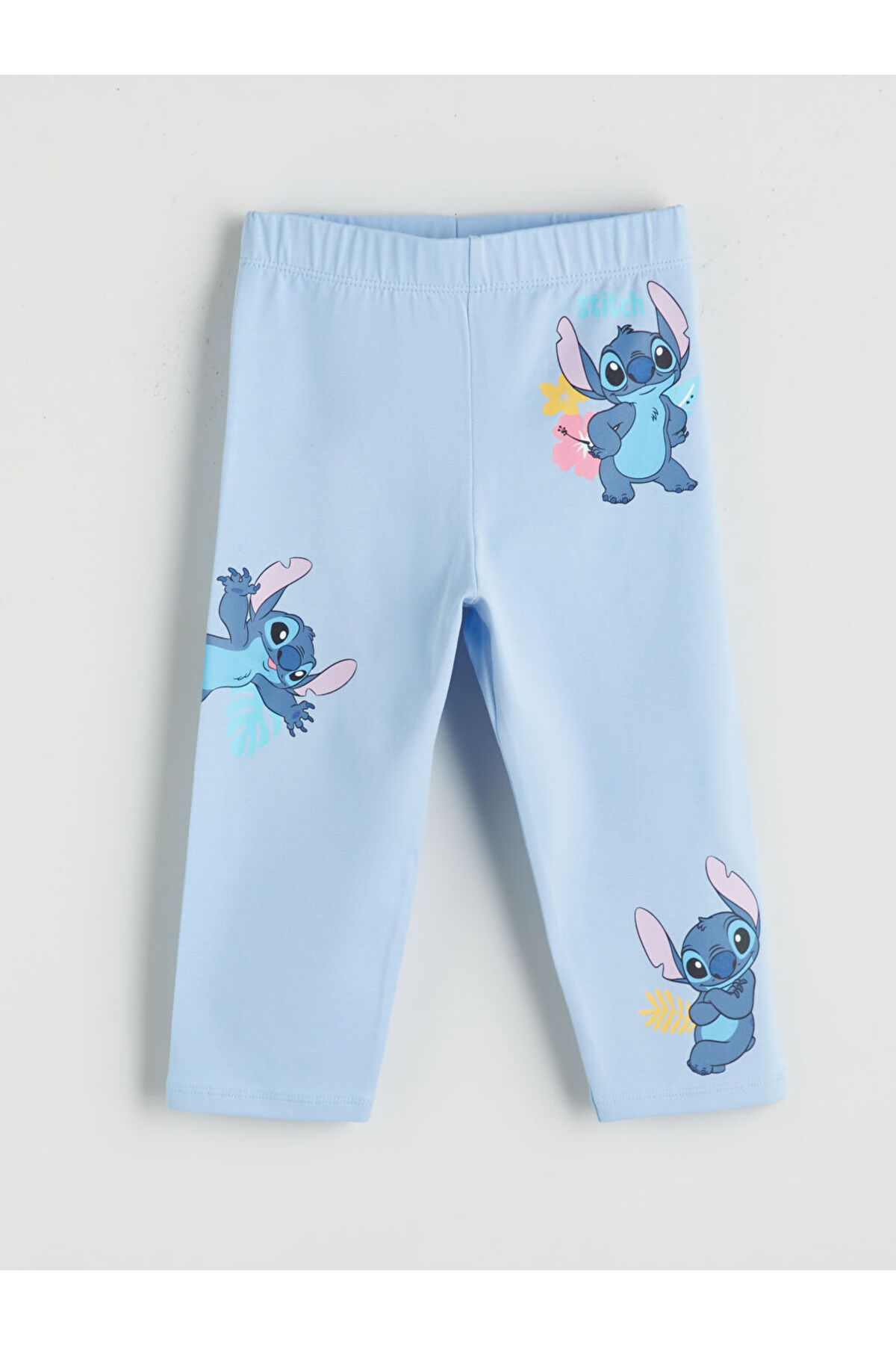 LC Waikiki Yeni Sezon Lilo & Stitch Baskili Kiz Cocuk Tayt - S5P081Z1