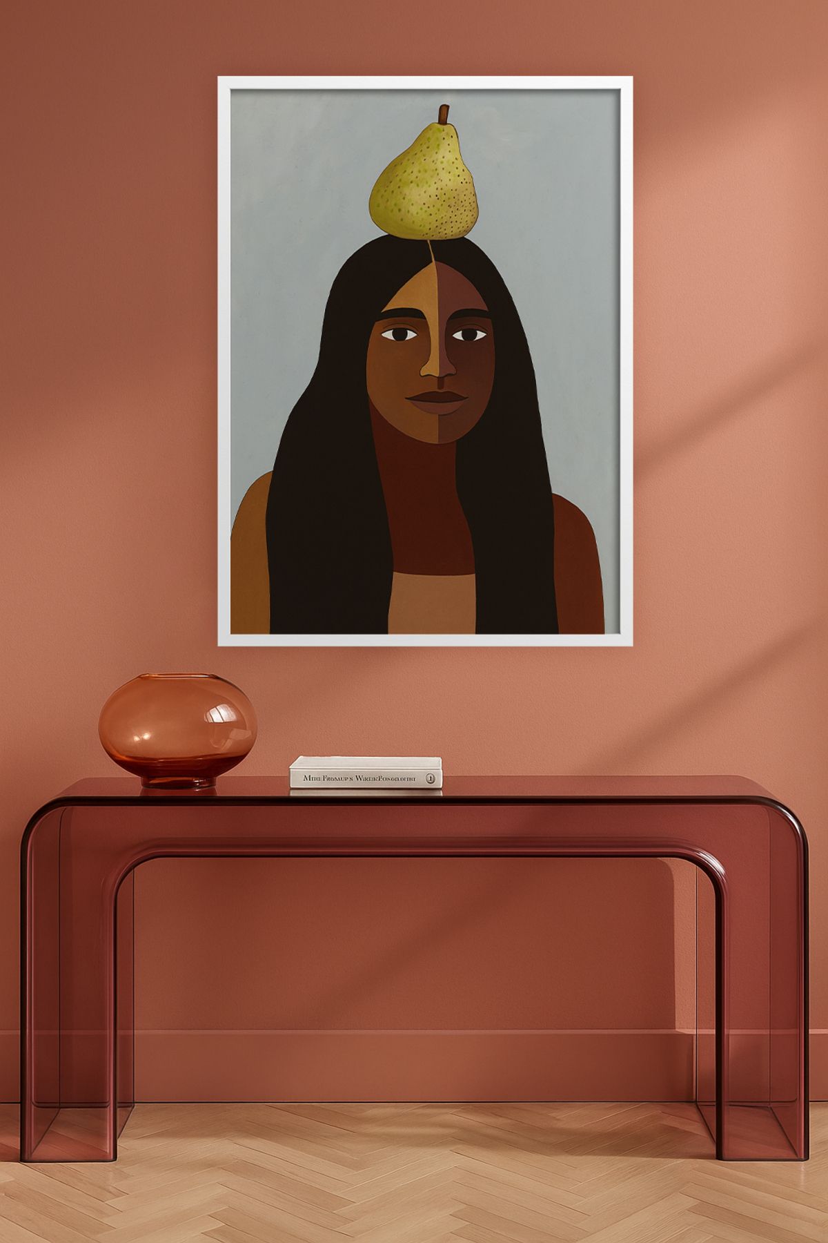 HOMEPACK Tekli Ahşap Çerçeveli Tablo Tek Parça Poster Tablo TK/KARINA05