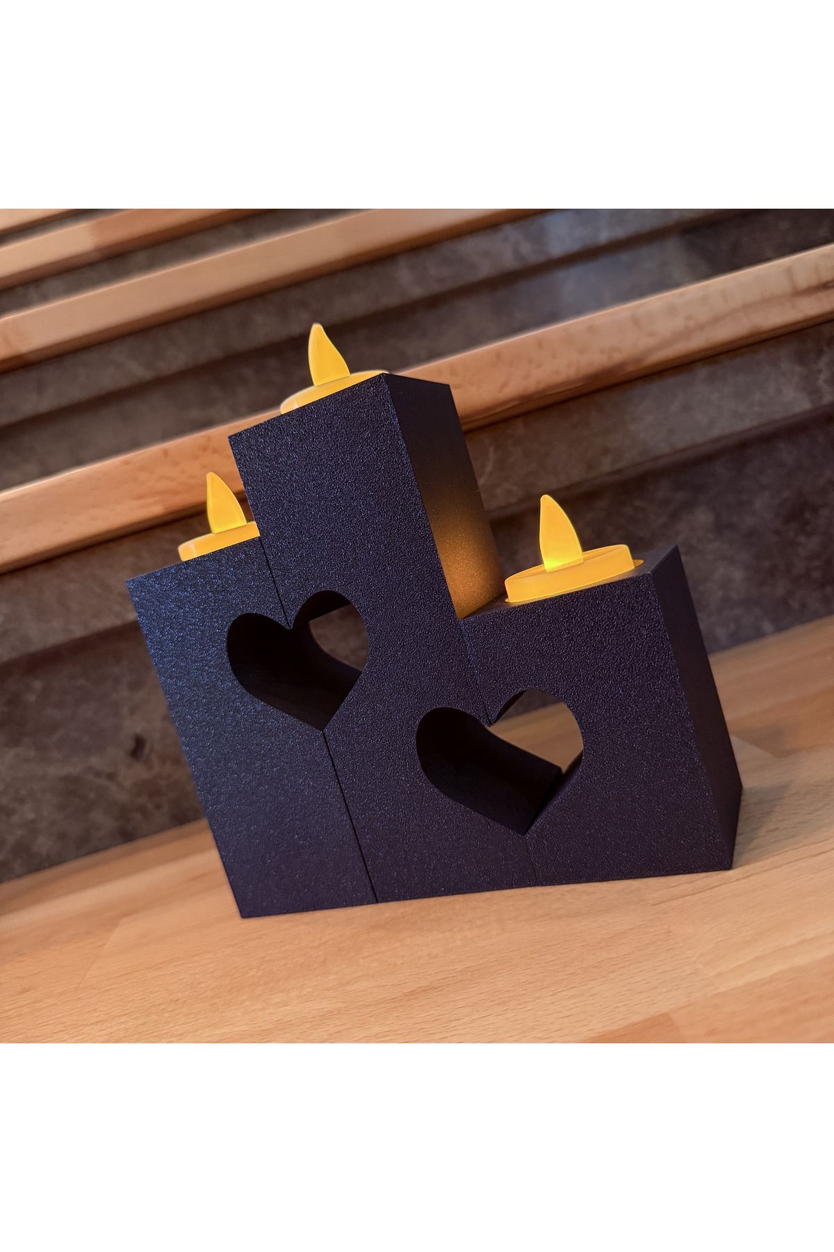 CraftLabBK Kalpli Tealight Mumluk (3lü set)