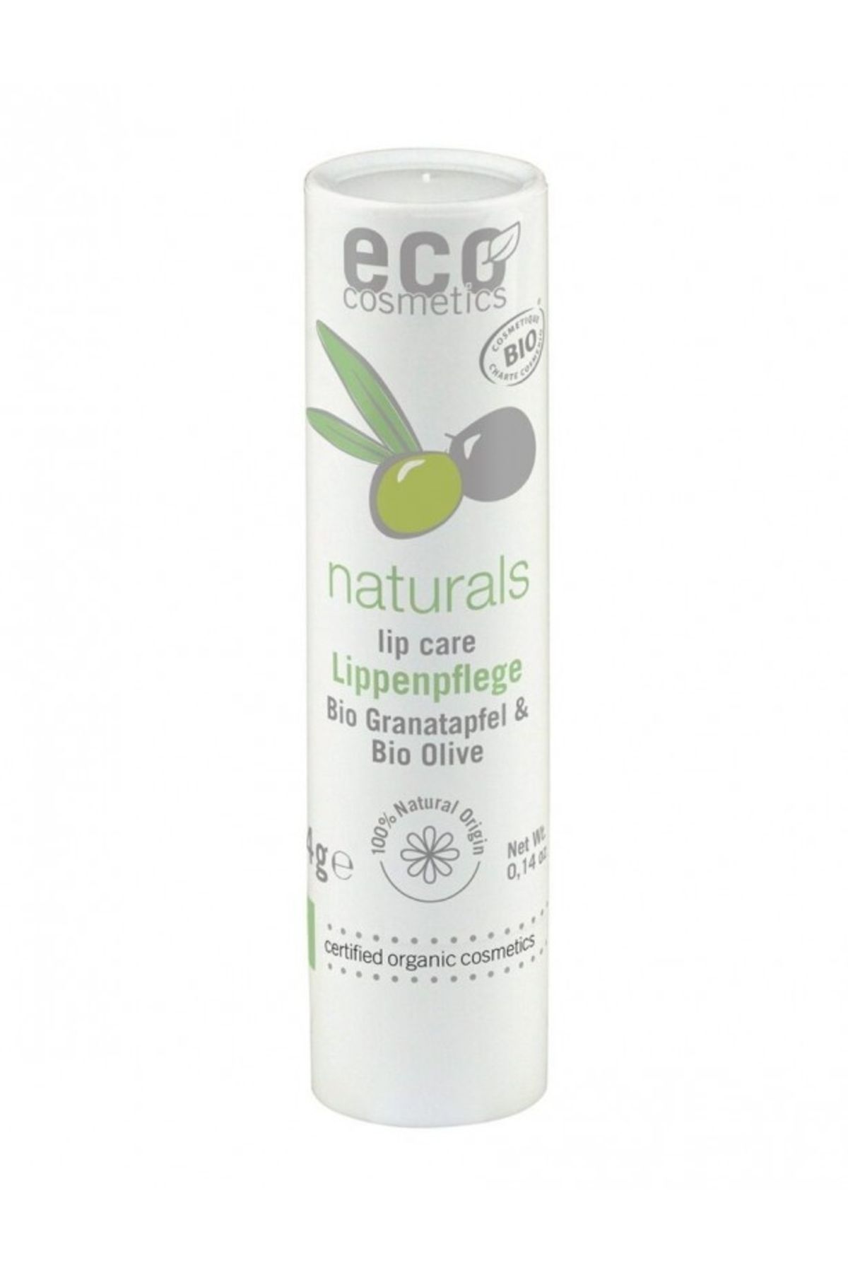 Eco Cosmetics-Organic lip balm with olive oil and pomegranate - Eco Cosmetics 1