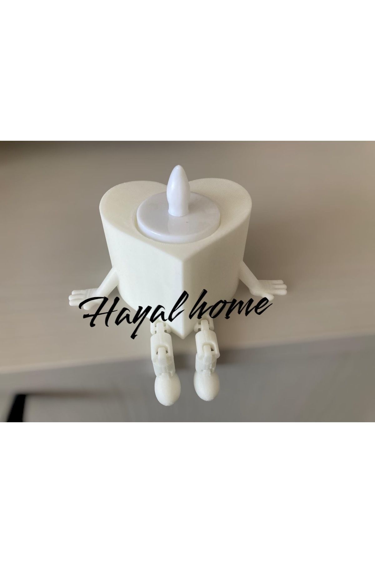 SerenityHaven Sevimli kalp tealight / mumluk biblo