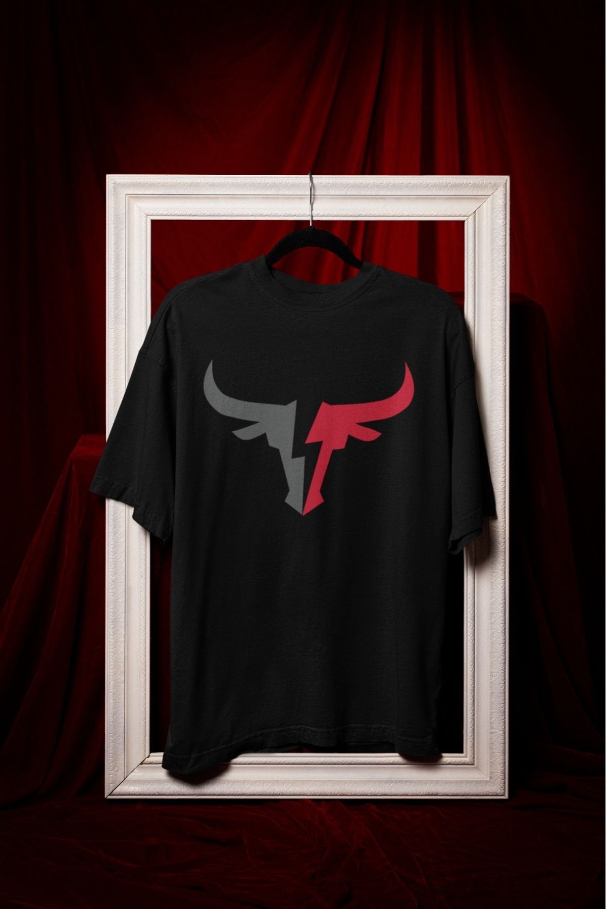 ABAS T-shirt trend boğa baskılı şık tişört