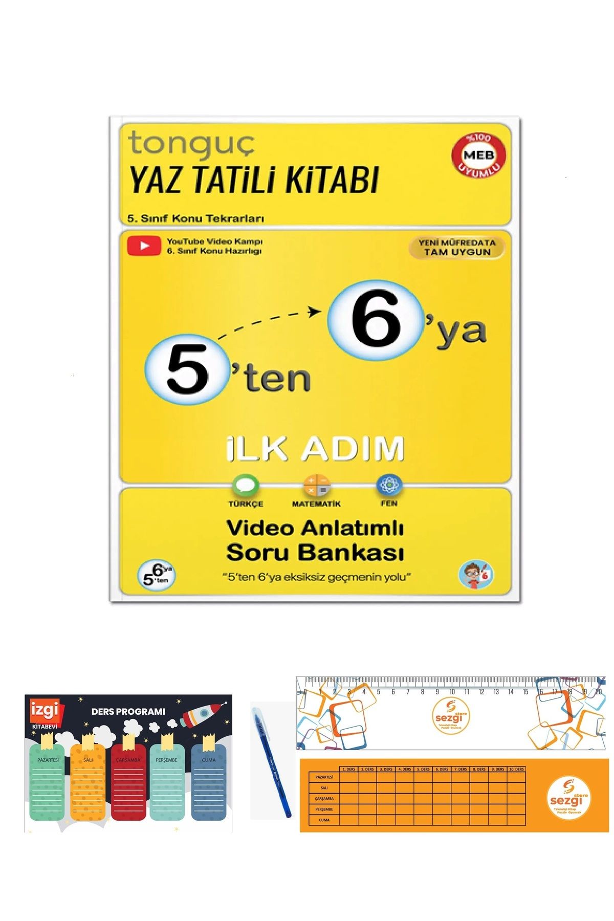 Tonguç Yayınları 5'Ten 6'Ya Hazırlık Kitabı Hediyeli 2025 BASKI