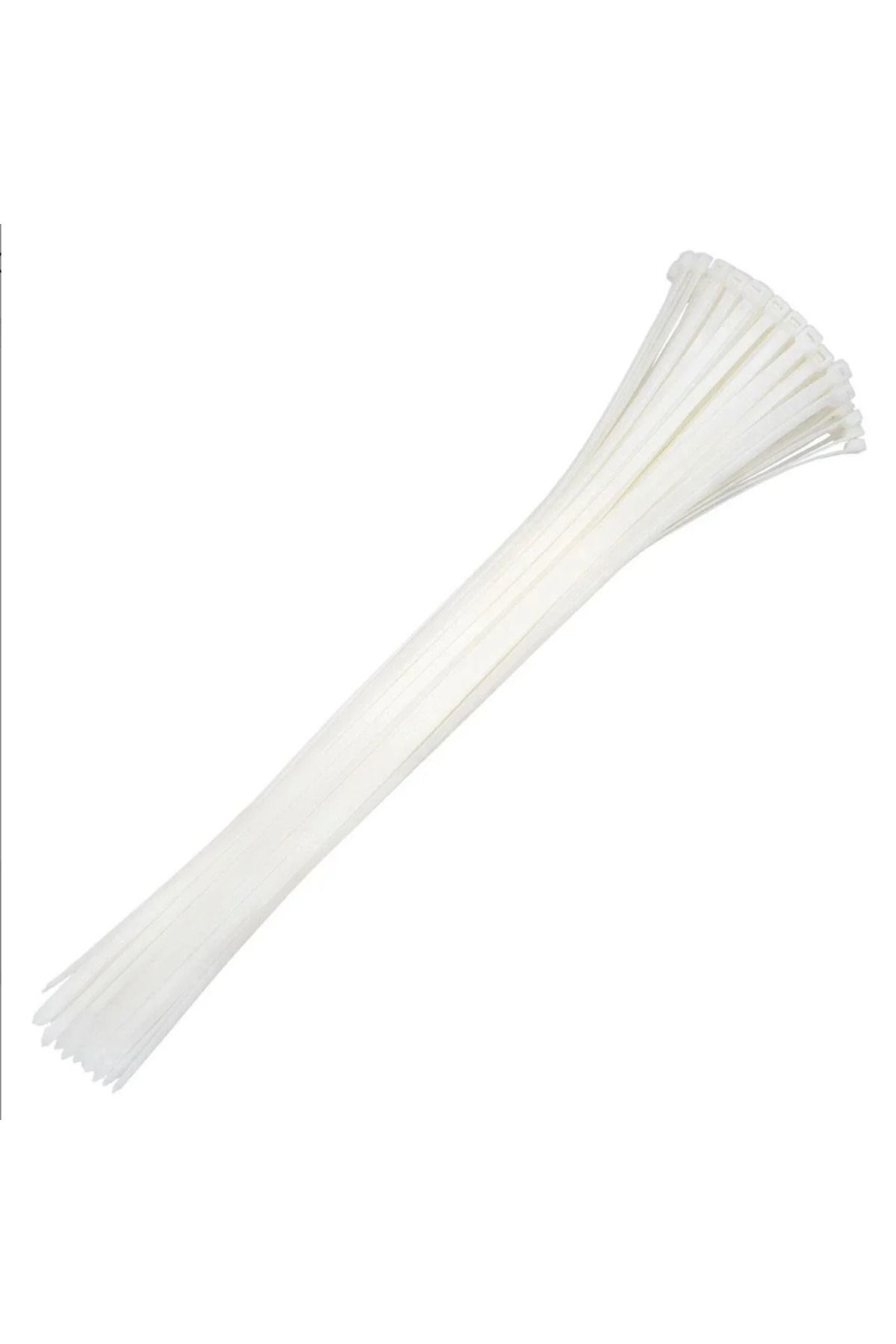 HMP Kablo Bağı- Plastik Kelepçe - 4,8X 300 mm - Cırt Kelepçe Beyaz 100’lü Paket