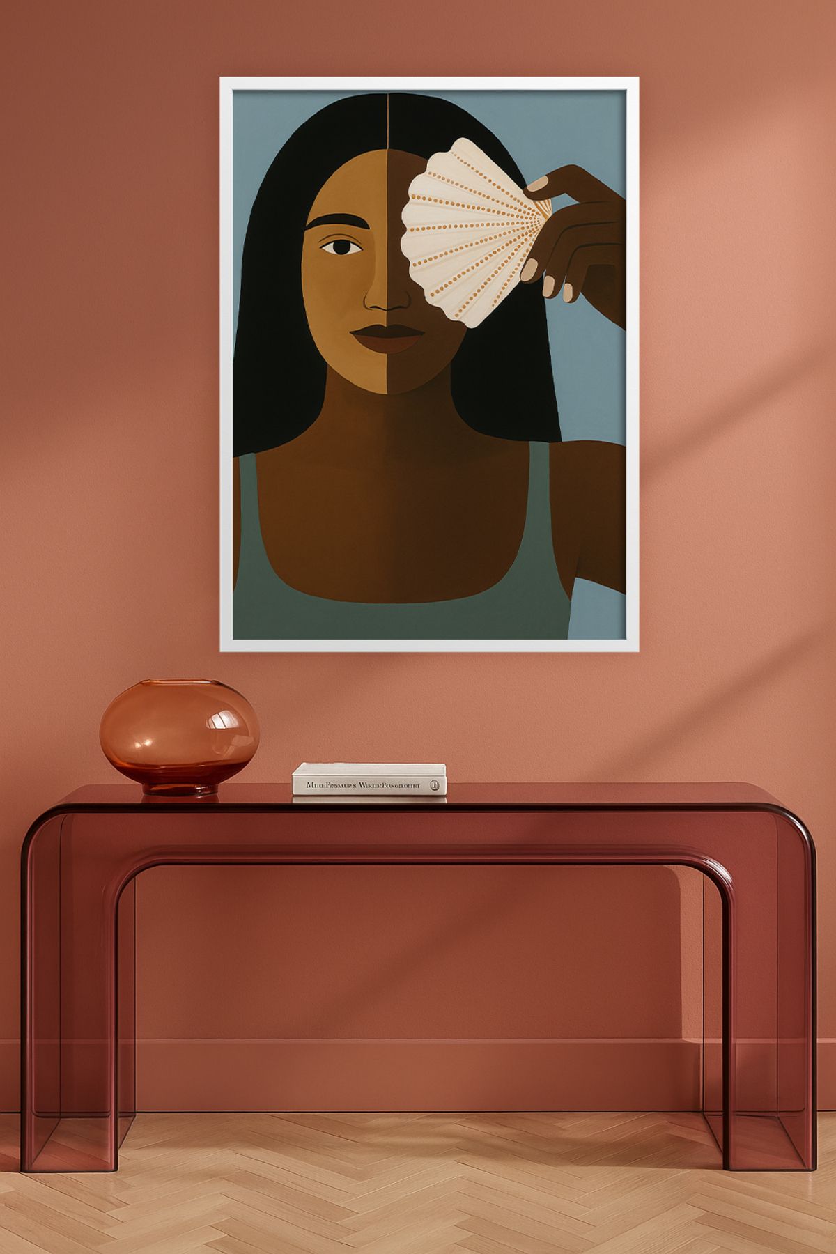 HOMEPACK Tekli Ahşap Çerçeveli Tablo Tek Parça Poster Tablo TK/KARINA01