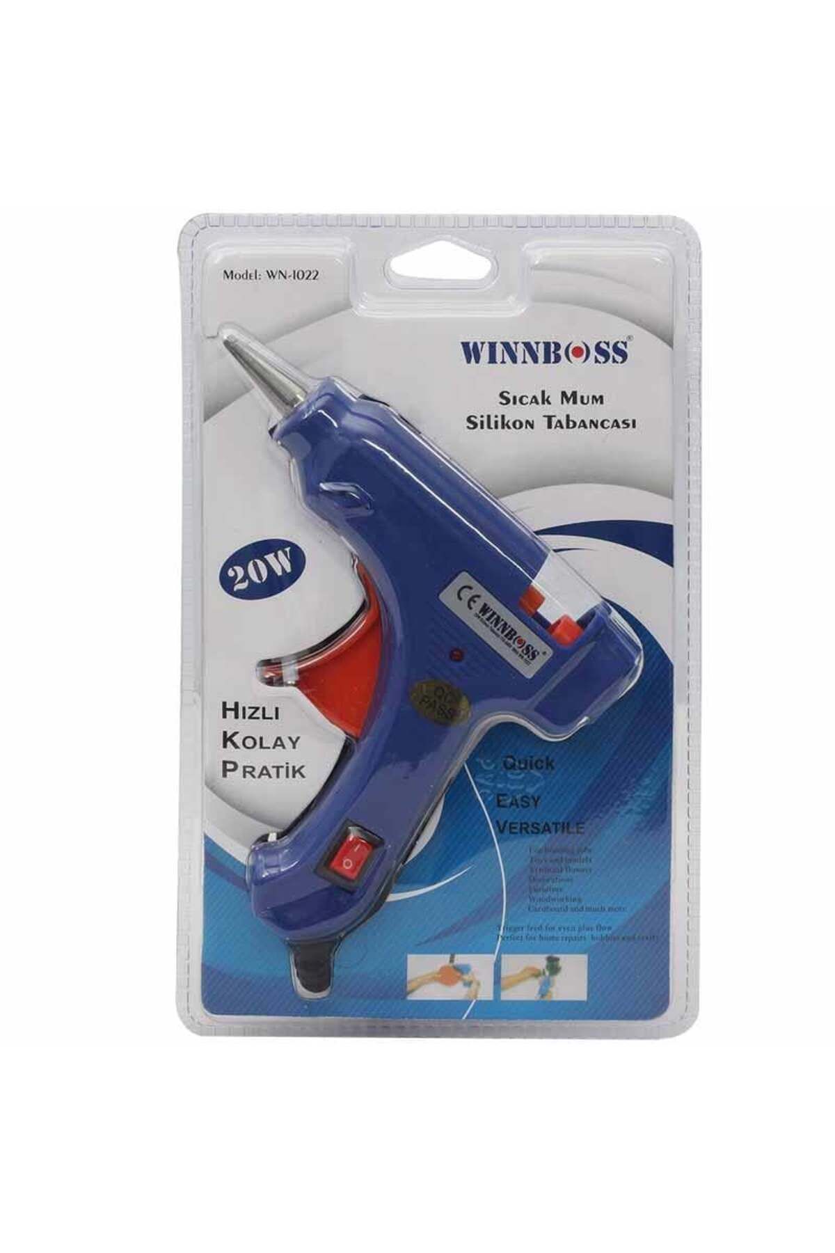 Powermaster Winnboss WN-1022 Anahtarlı 20 Watt Küçük Silikon Tabancası