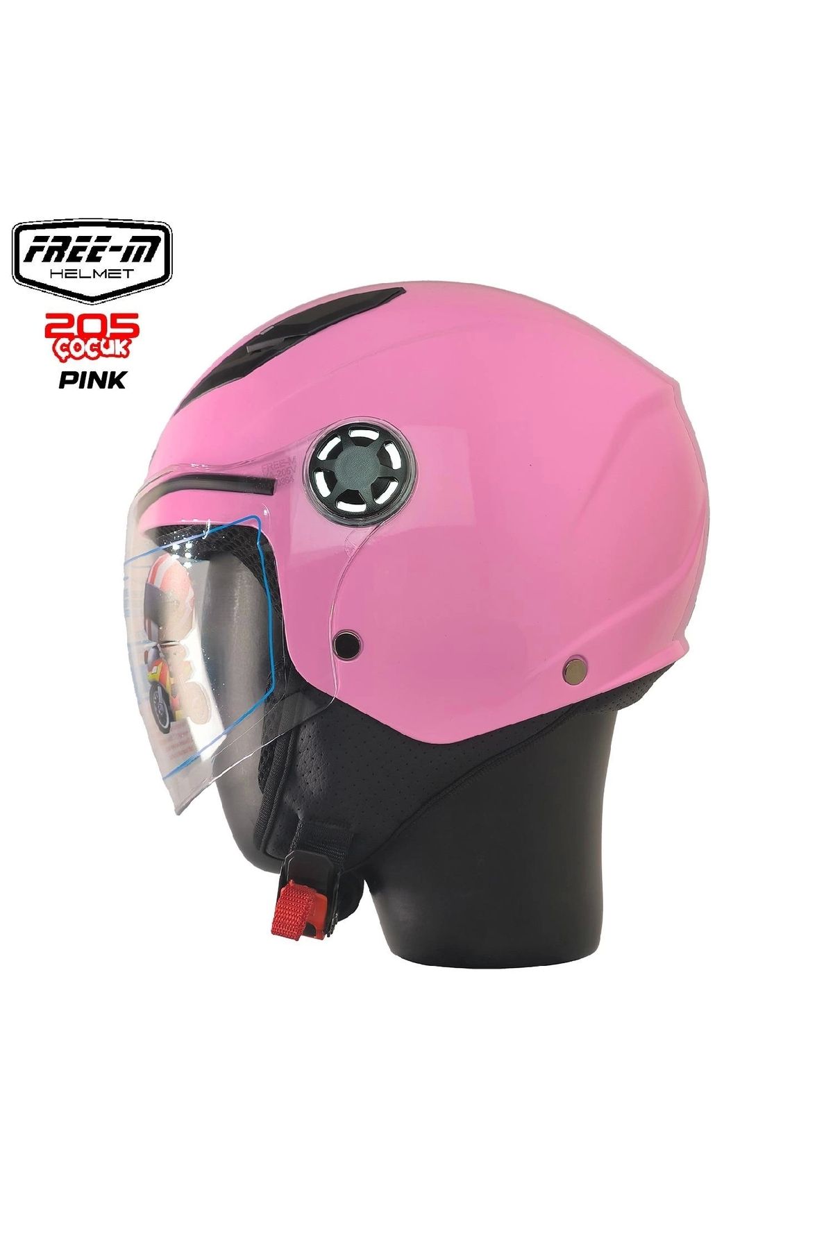 Free-M 205 Pembe Yarım Çocuk Kaskı