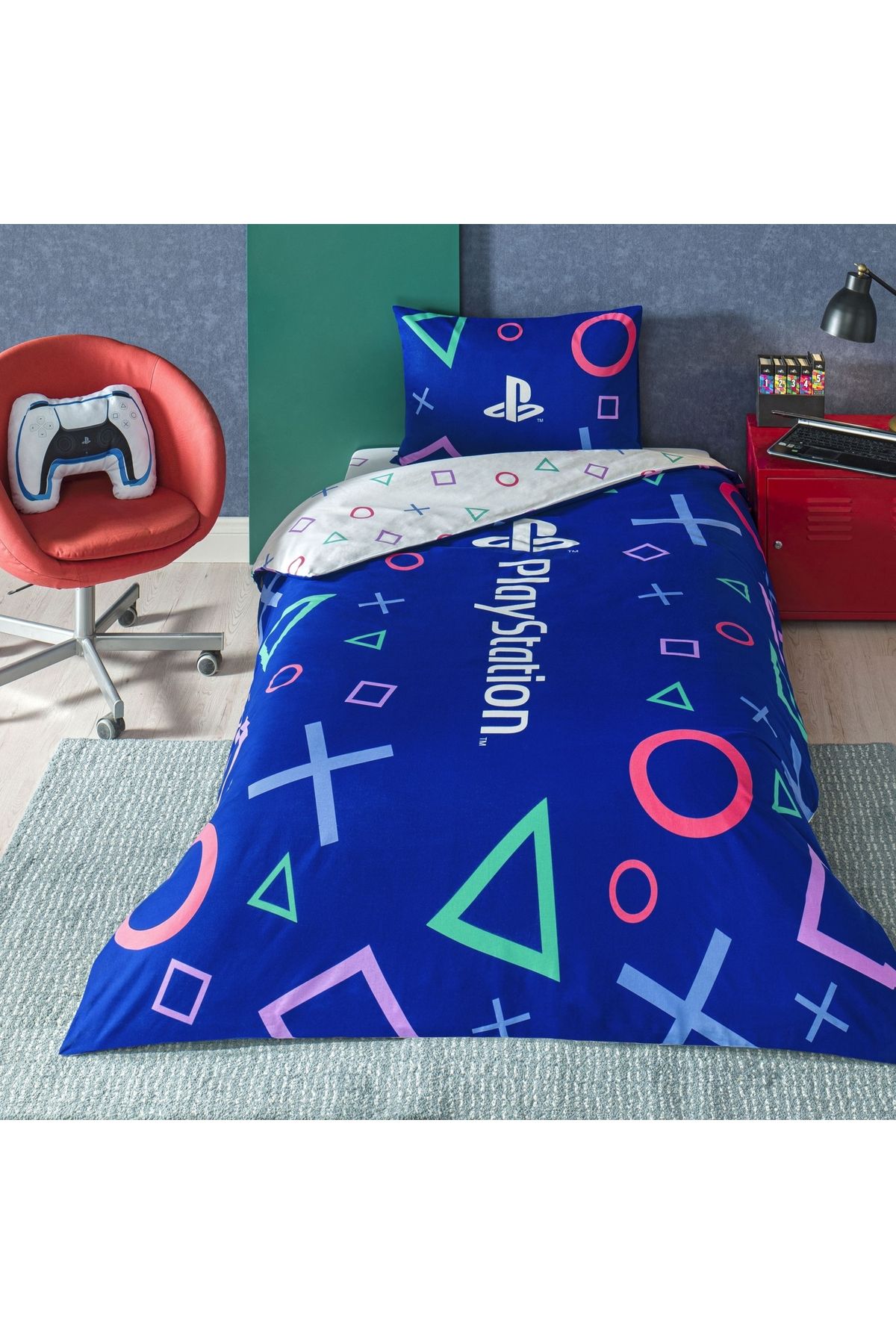 Taç Taç Lisanslı Playstation Tek Kişilik Pamuk Nevresim Takımı 120