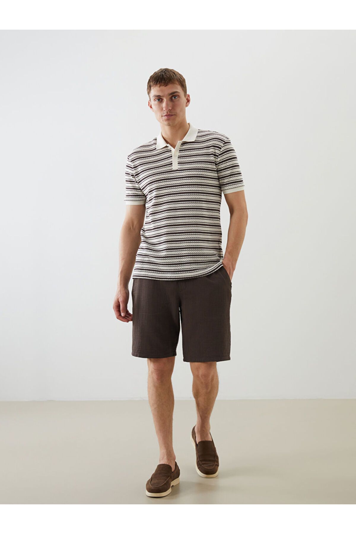 LC Waikiki Yeni Sezon Slim Fit Beli Baglama Detayli Erkek Sort - S5IS32Z8