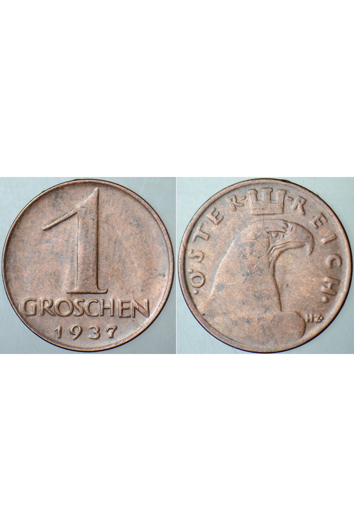 Banknoting AVUSTURYA 1 GROSCHEN 1937.