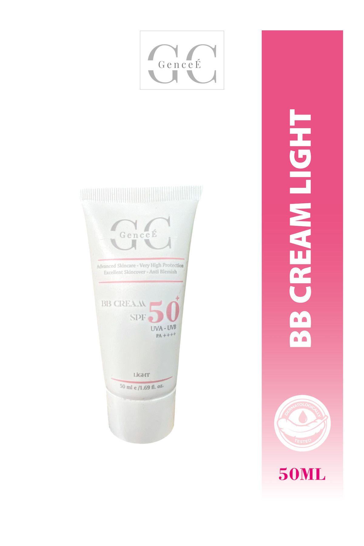 GenceE SPF 50 + PA++++ BB CREAM LİGHT CİLT TONU EŞİTLEYİCİ IŞILTILI YOĞUN KAPATICI
