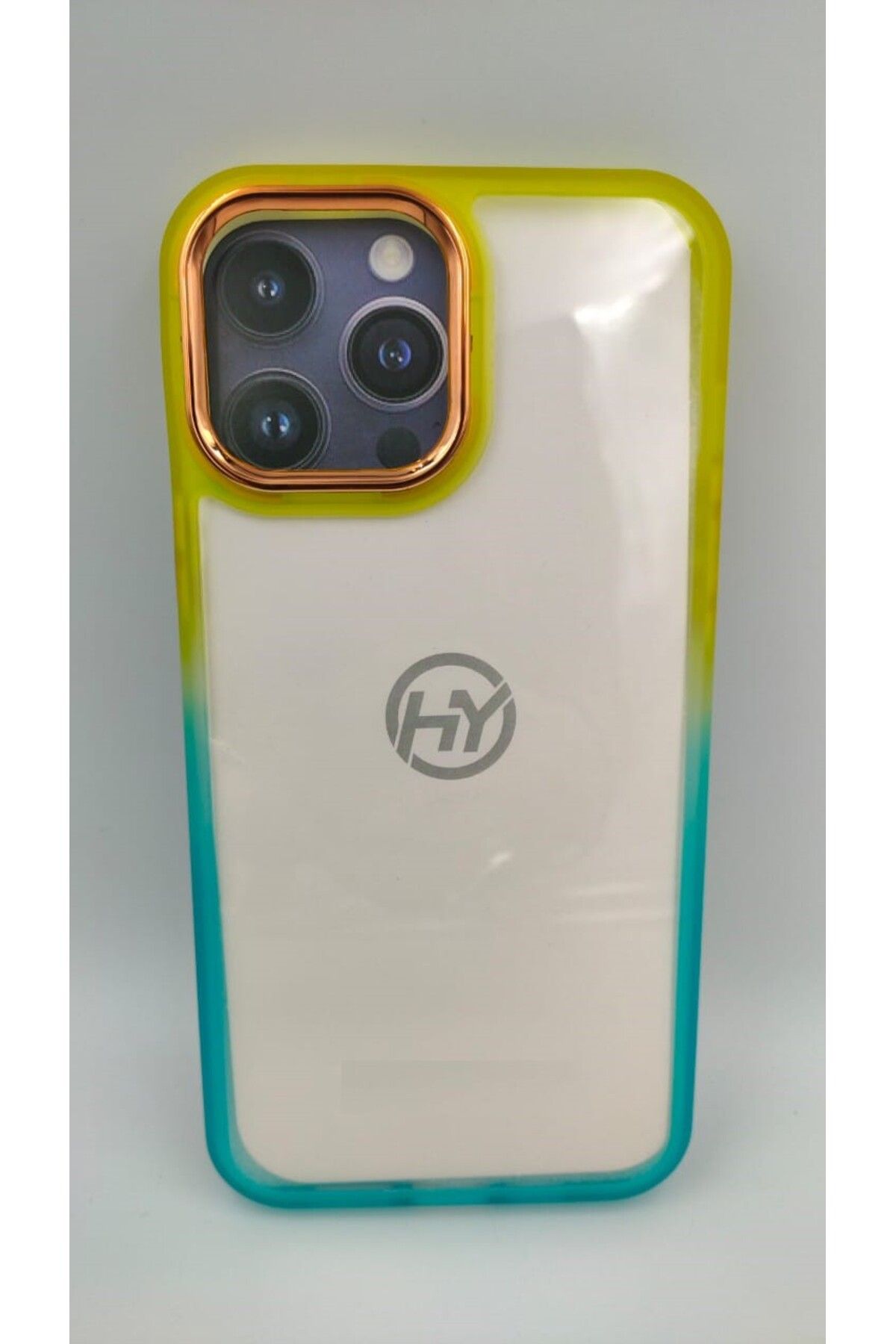 Generic-Clear Soft Case Compatible with iPhone 12 / 12 PRO with Gradient Color Contrast Edge Style 1