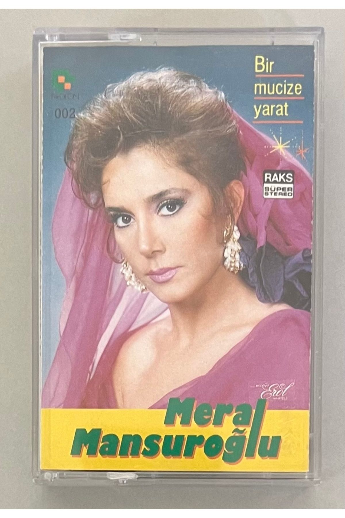 Plakevi İzmir Meral Mansuroğlu Bir Mucize Yarat Kaset (Orjnal Dönem Kağıt Baskı Kaset)