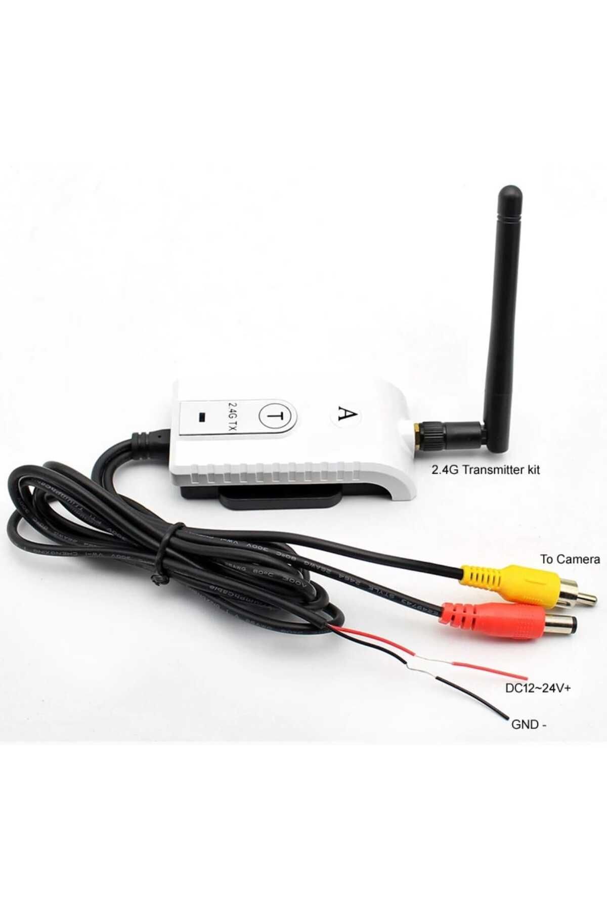 AUTOREY-2.4GHz Wireless Transmitter and Receiver Kit for Rear View Camera RCA Compatible Module 12V-24V 6