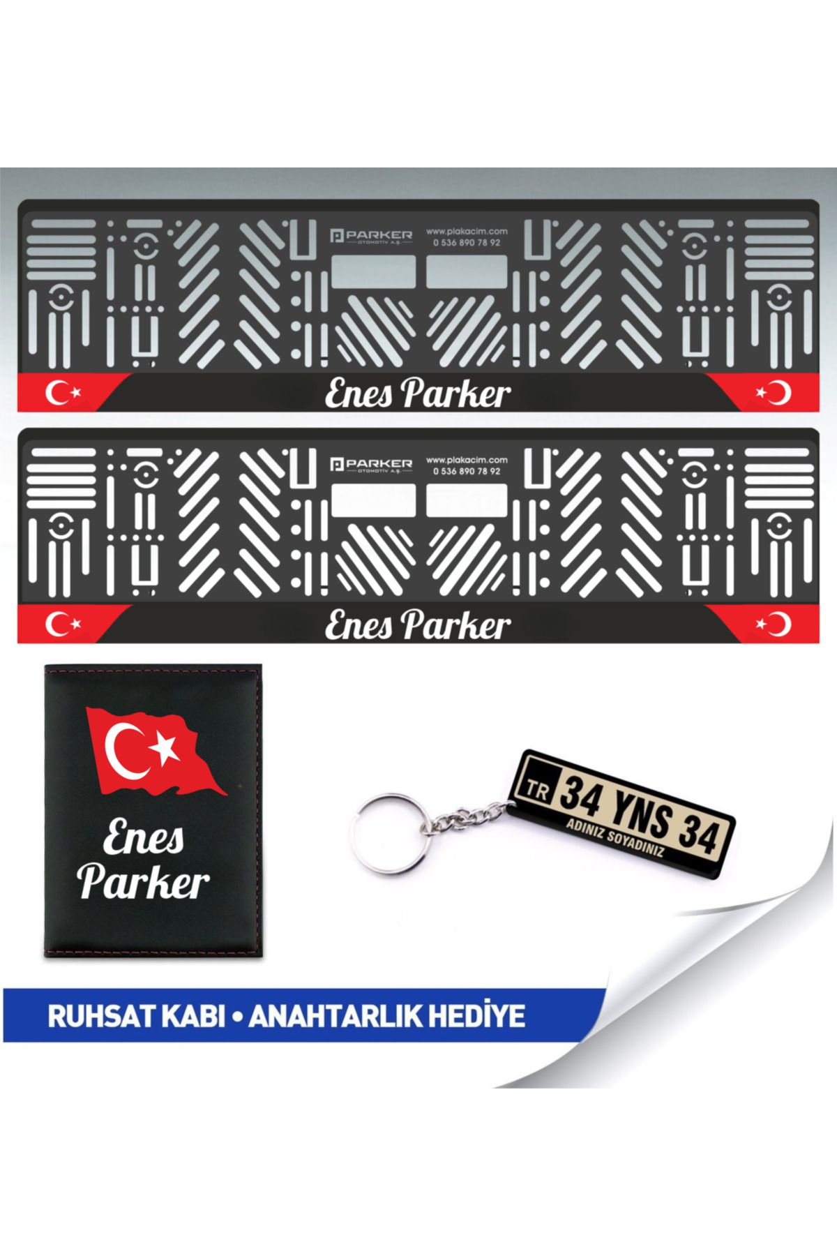 Parker Otomotiv A.Ş 2 Adet Otomobil Plakalık ( HEDİYELİ )