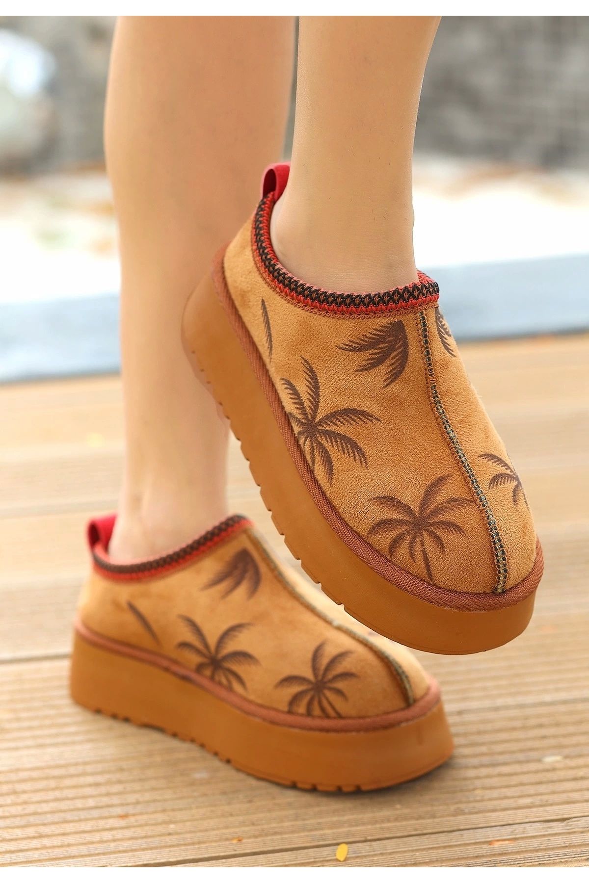 BellevieStore Mucy Taba Süet Bot
