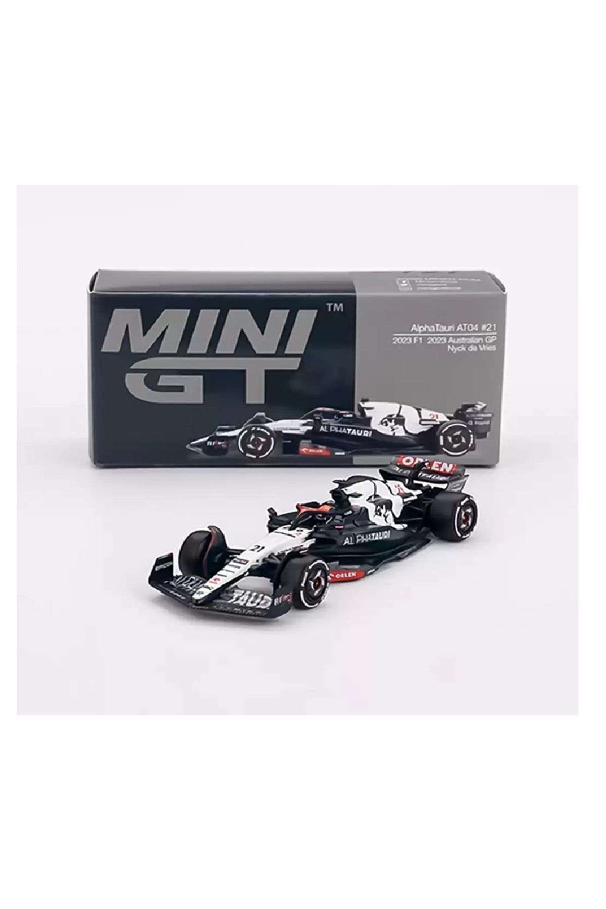 alpmodel Mini GT 1/64 AlphaTauri AT04 Nyck de Vries 2023 F1 2023 Australian GP MGT00727