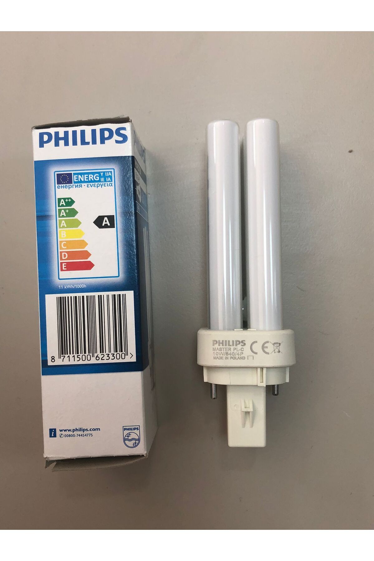 Philips 5 ADET PHILIPS PLC 10W /840 2P LAMBA 600 LÜMEN 4000 KELVİN GÜNIŞIĞI