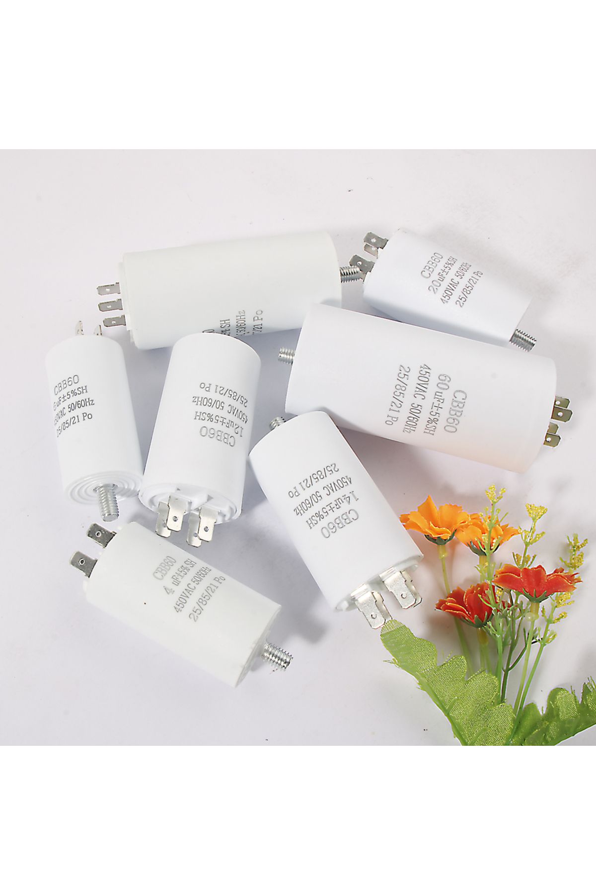 Choice-60uf Cbb60 Starting Capacitor 450v Double Insert Electric Replacement Motor Run Capacitors With Scre 4