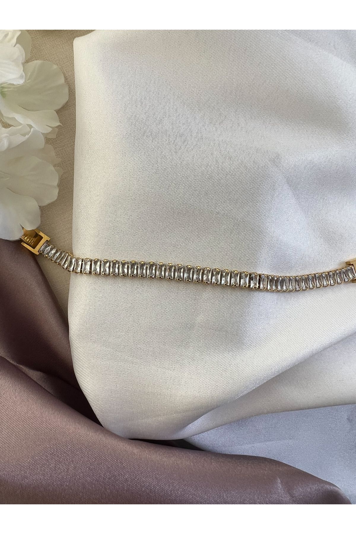 MODA Baget Taşlı Su Yolu Bileklik