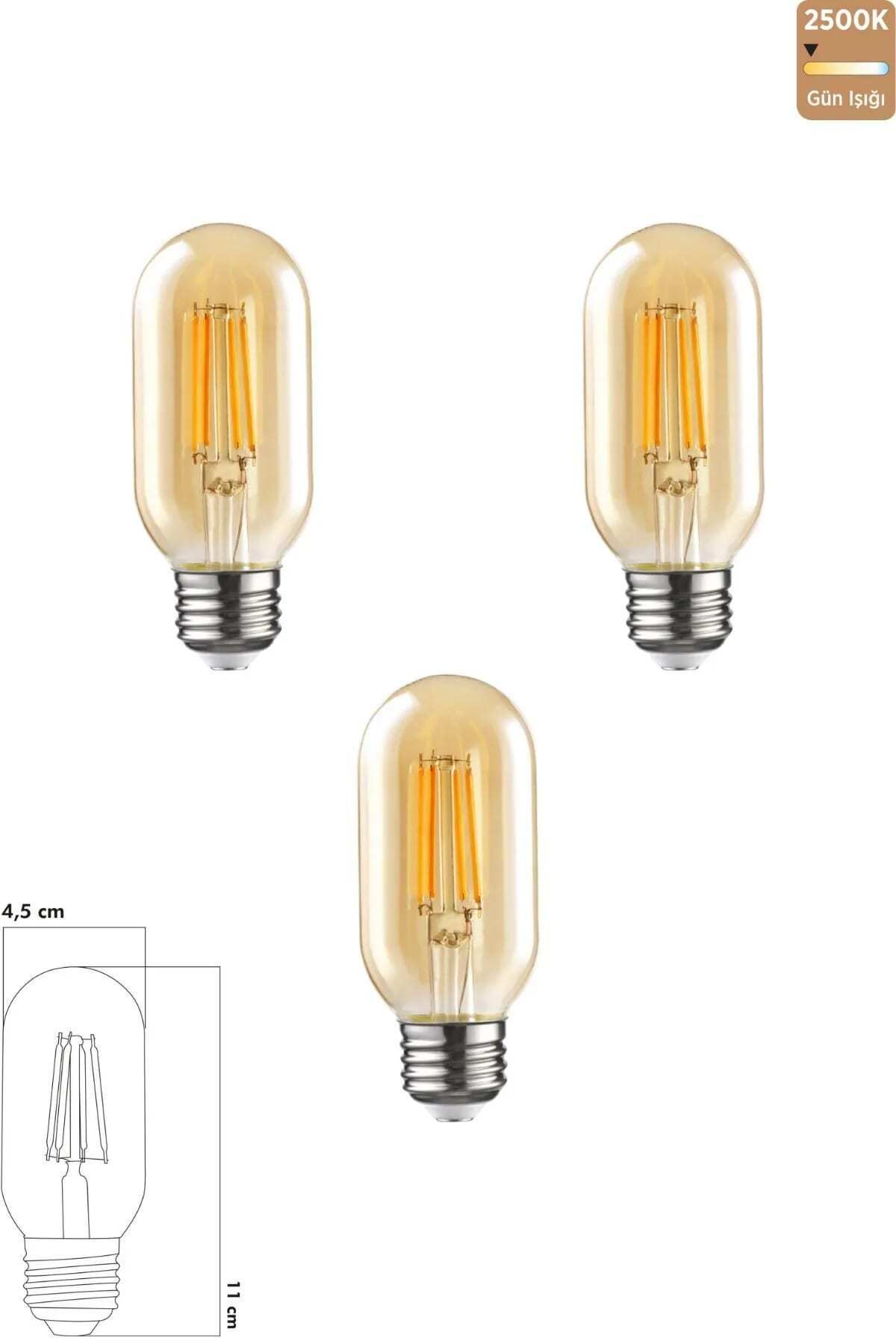 Heka Rustik Led Ampul 6W 2500K E27 Gün Işığı ERD-45