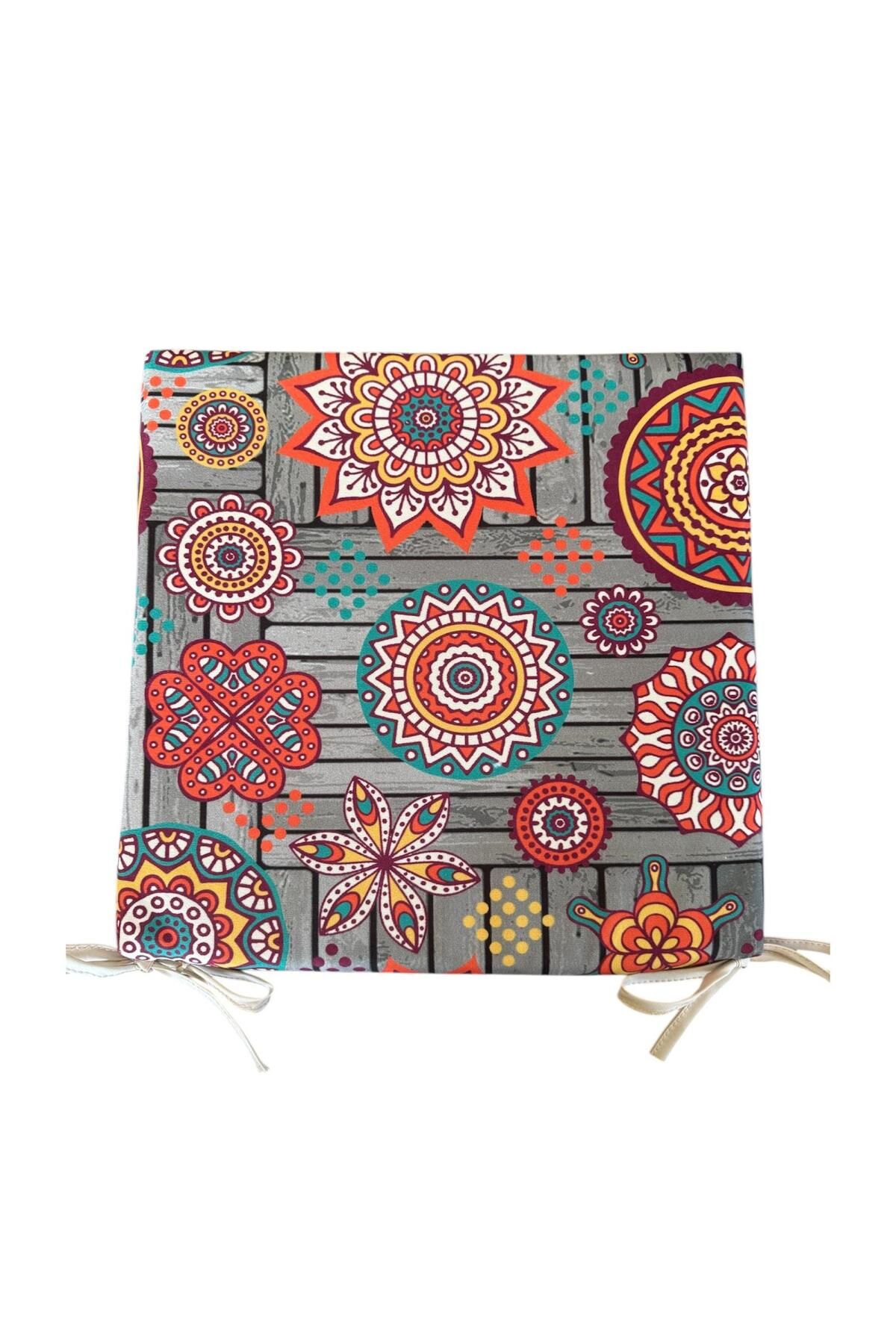 Bykutlay Home Collection 4 Adet Süngerli Sandalye Minderi