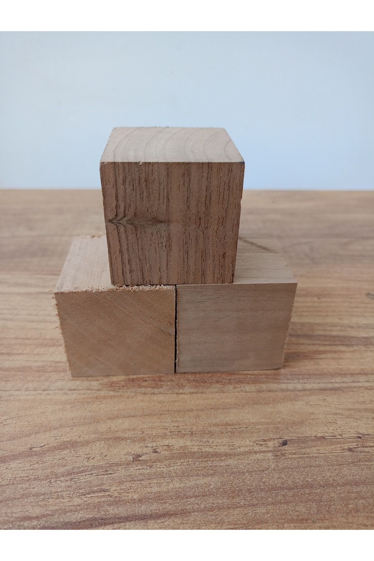 Wooden Factory Doğal Ahşap Puzzle Blok - Ahşap Blok Kare