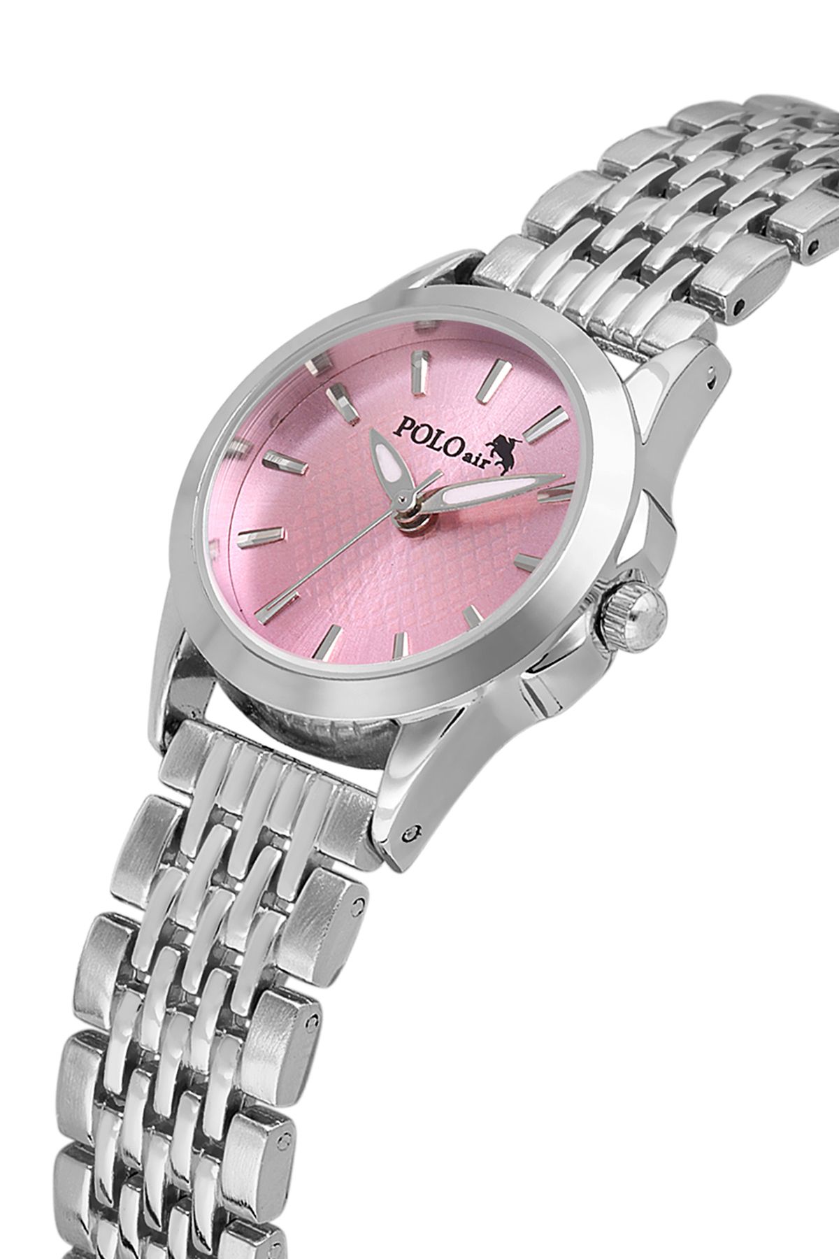 Polo Air Zarif Kadın Kol Saati Gümüş Pembe Renk PL-1550B4x