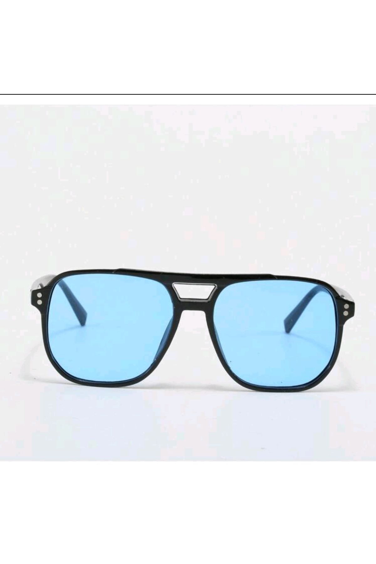 MyBalliStore Kare Çerçeve Vintage Moda Kadınlar Için Güneş Gözlüğü (Mavi )