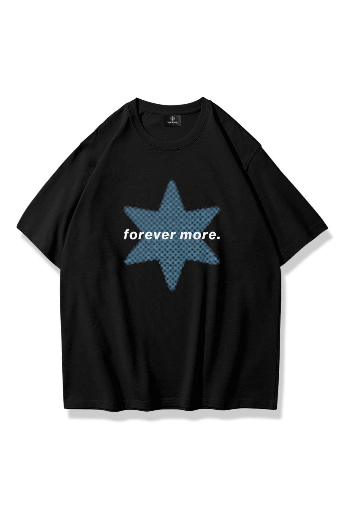 Trendiz Unisex Forever More Tshirt Siyah