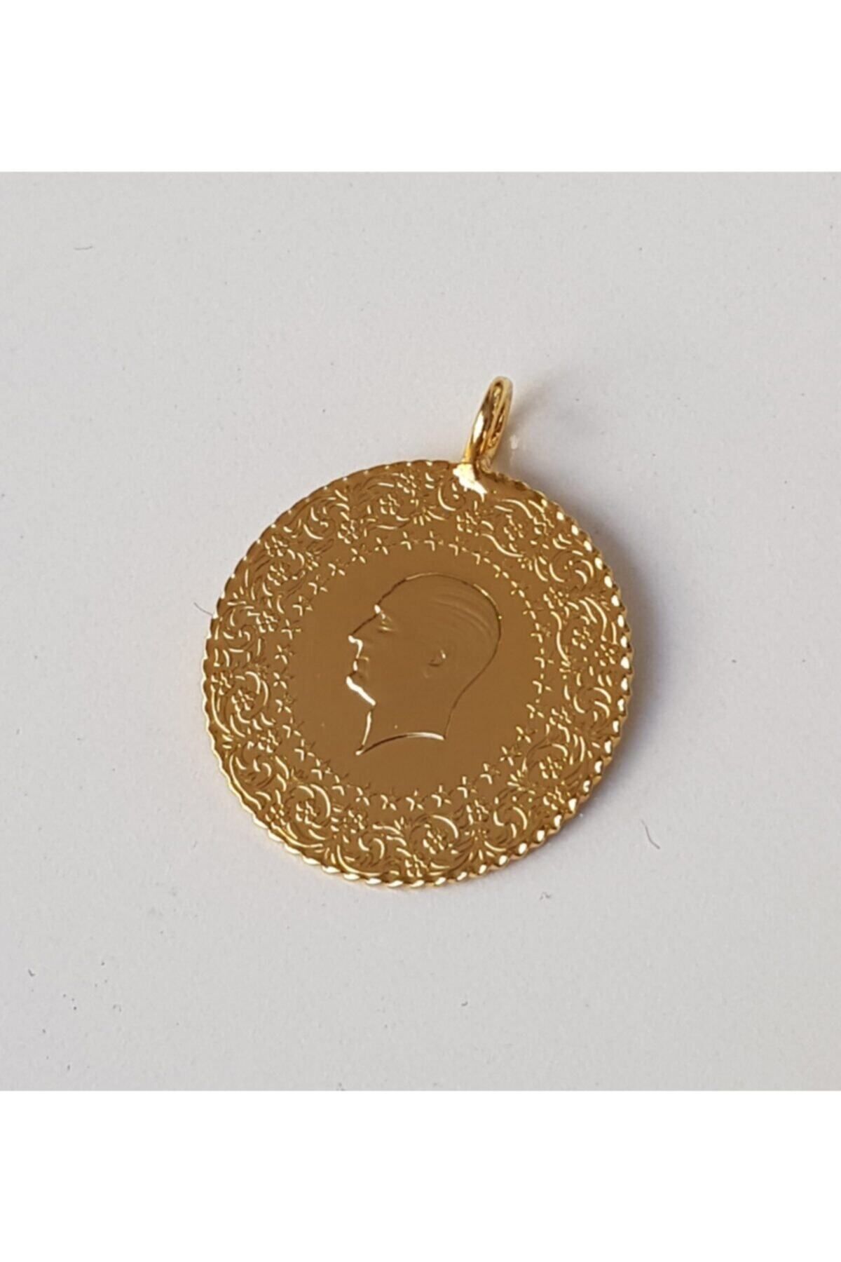 JEWELRY 22 Ayar Altın Kaplama Kulplu Tarihli Bijuteri Yarım, Altın Kaplama
