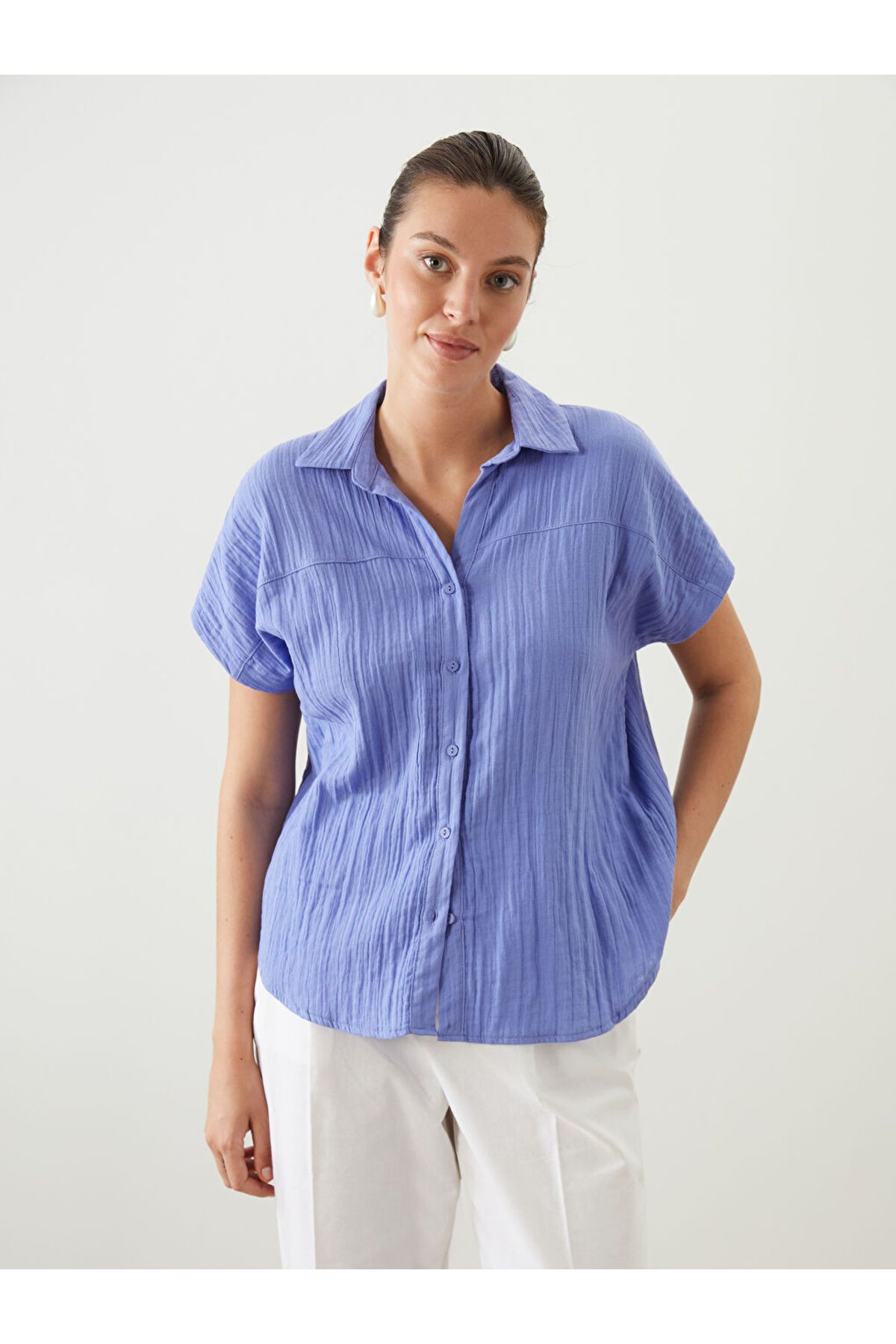 LC Waikiki Yeni Sezon Muslin Kadin Gomlek - S5PO60Z8