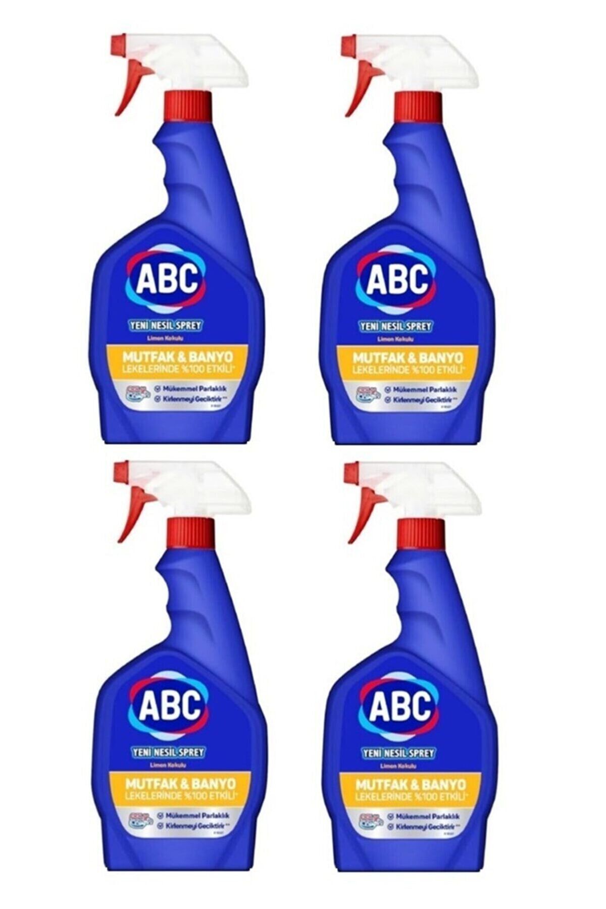 ABC Mutfak&banyo Sprey Limon Kokulu 750 Ml X 4 Adet