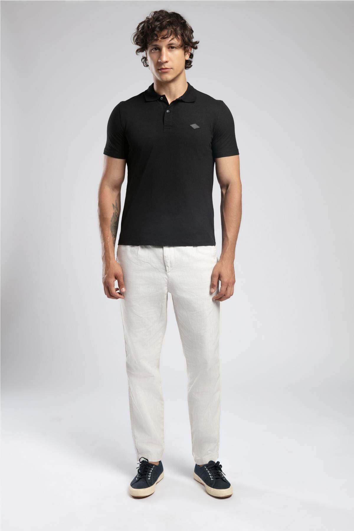 Lee Cooper Resao Erkek Polo Yaka T-Shirt Siyah