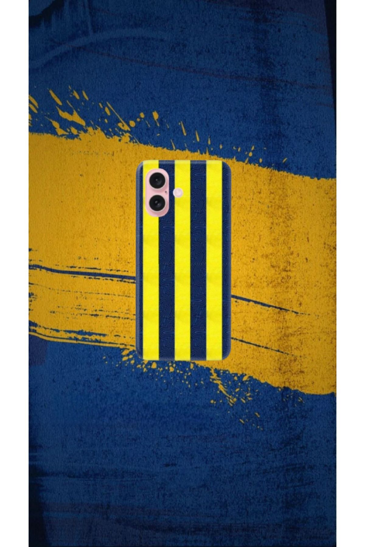 cover shopp Sarı-Lacivert Desenli Kılıf Tasarımı-3 IP 16