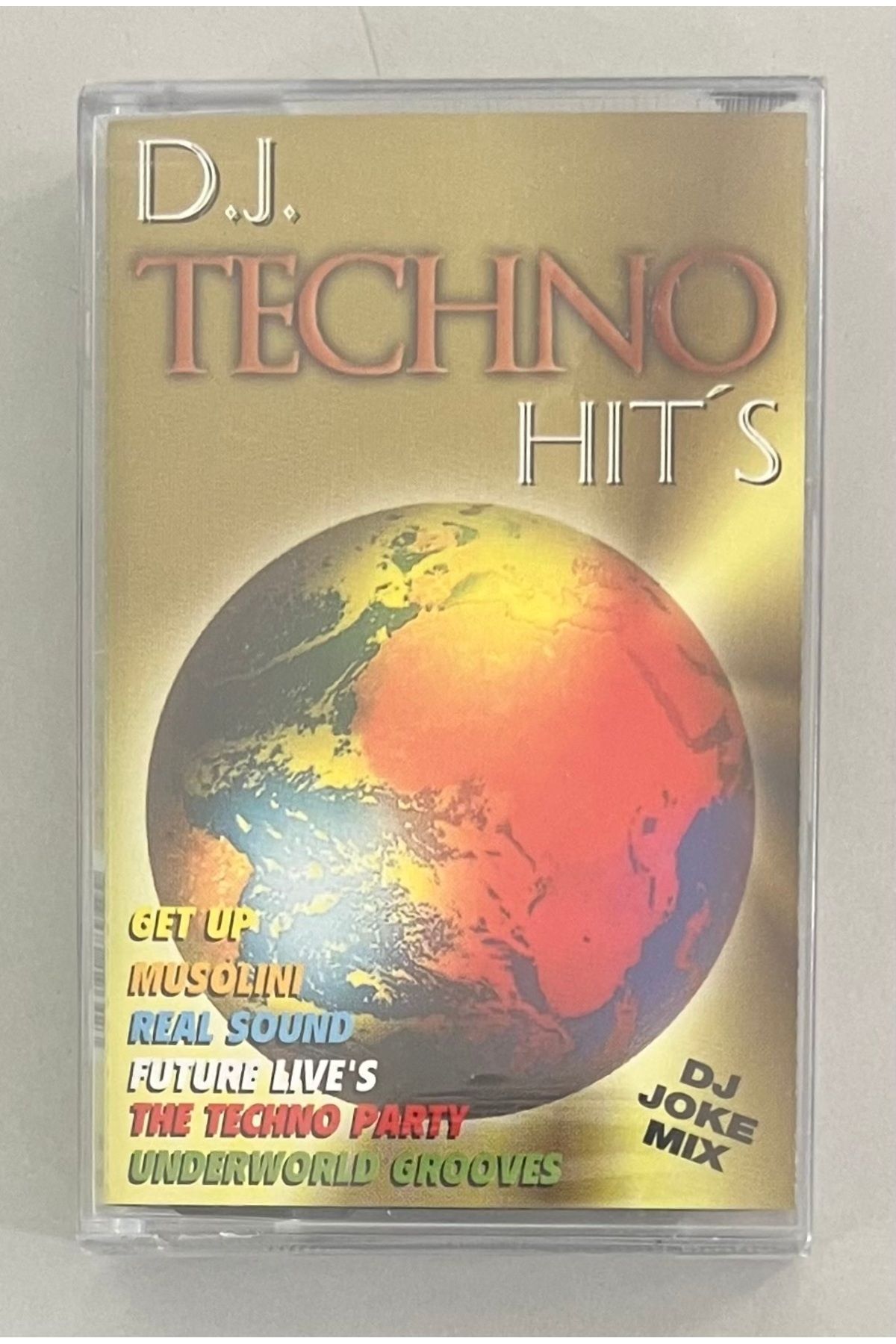 Plakevi İzmir Dj Techno Hits Kaset (Jelatininde Sıfır Orjnal Dönem Baskı Kaset)