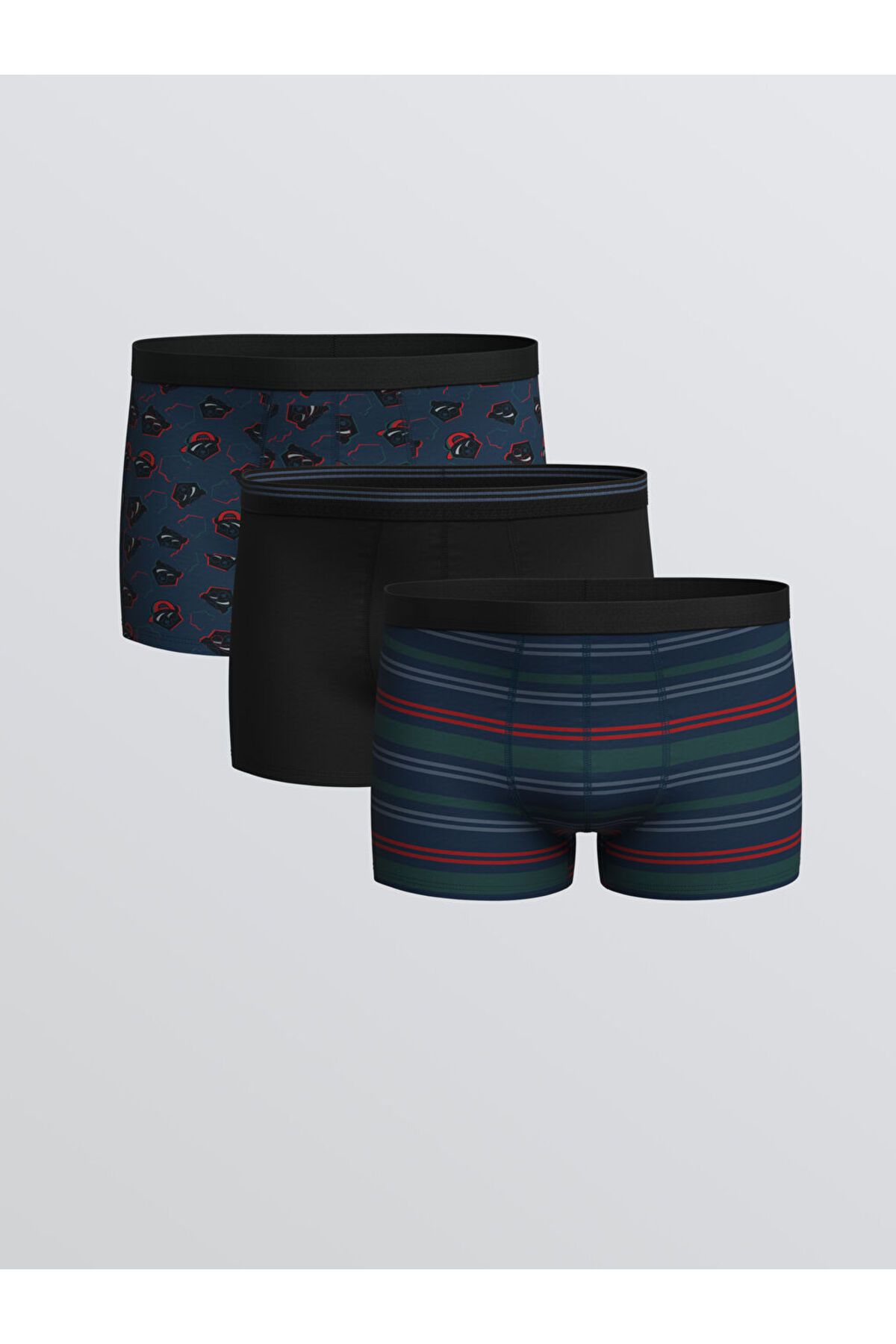 LC Waikiki Yeni Sezon Standart Kalip Pamuklu Esnek Erkek Boxer 3'lu - S5O232Z8