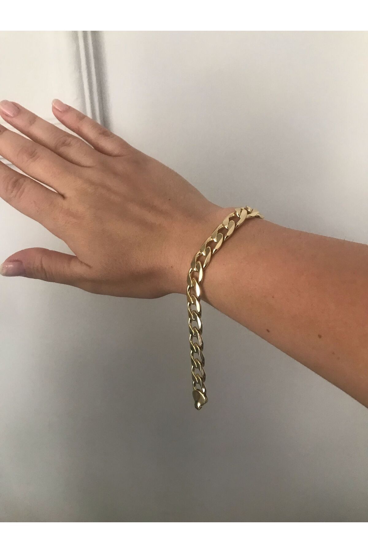 shop PASLANMAZ ÇELİK KALIN PARLAK GOLD 316L MARKA GURMET BİLEKLİK KARARMAZ