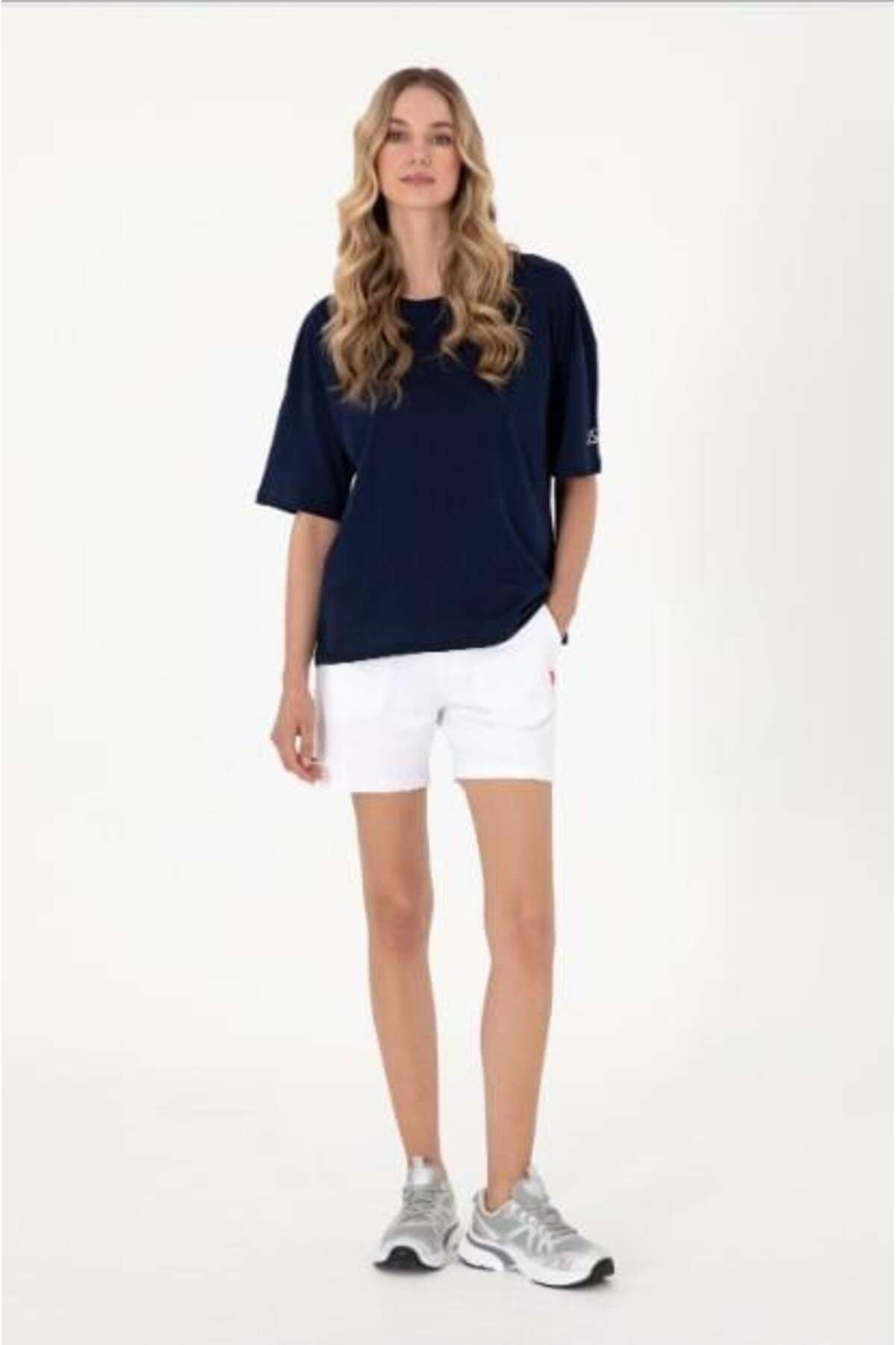 U.S. Polo Assn. USPA Kadın DOTIH25 Örme Capri Bermuda 2075799