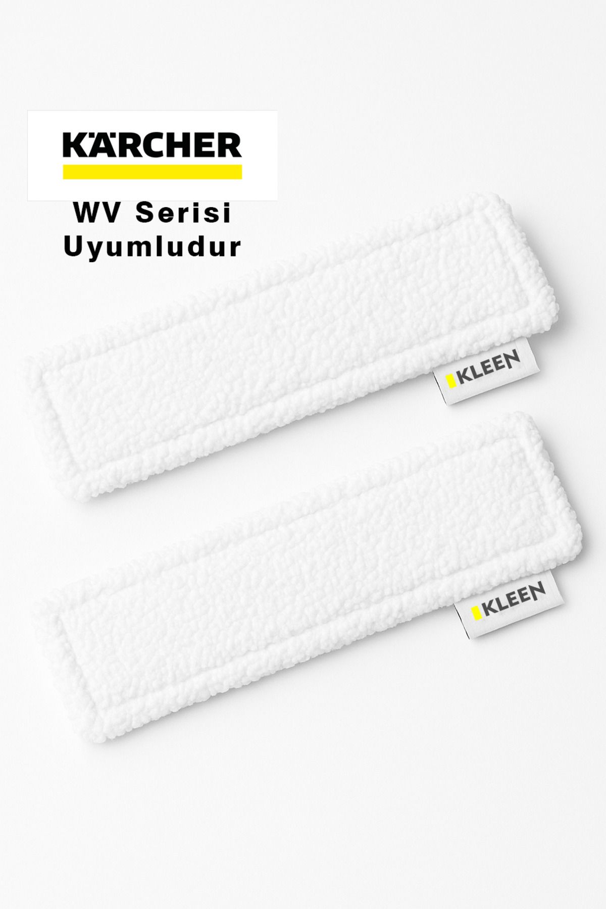 Kleen Karcher WV Serisi İle Uyumlud Yedek Mop Bezi 2 Adet